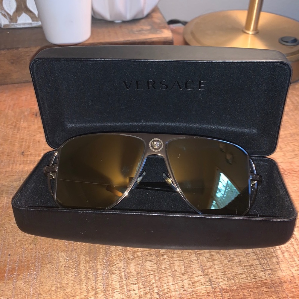 Gold Versace sunglasses